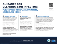 Guidance for cleaning  disinfecting public spaces workplaces businesses schools and homes
