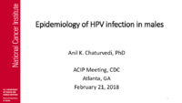 Epidemiology of HPV infection in male