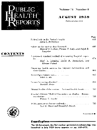 Public Health Rep v 78 no 2  table of contents