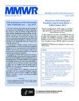 MMWR Morbidity and Mortality Weekly Report Vol 64 No 29 July 31 2015