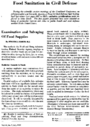 Examination and salvaging of food supplies