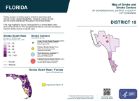 FL Congressional District 19 Stroke and Stroke Centers Map 119th Congress