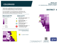 CO Congressional District 04 Stroke and Stroke Centers Map 118th Congress