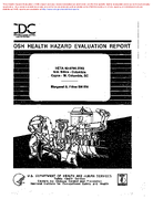 Health Hazard Evaluation Report HETA 9307952783 US Silica  Columbia Cayce  W Columbia SC