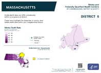 MA Congressional District 06 Stroke and Federally Qualified Health Centers Map 118th Congress