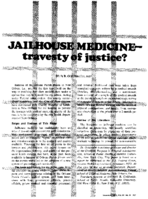 Jailhouse medicinetravesty of justice