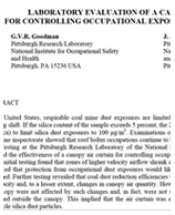 Laboratory Evaluation of a Canopy Air Curtain for Controlling Occupational Exposures of Roof Bolters