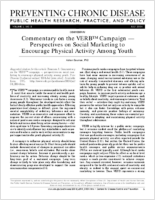 Commentary on the VERB Campaign  Perspectives on Social Marketing to Encourage Physical Activity Among Youth
