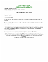 HAN Coordinators daily report  September 16 2001