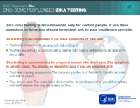 Only Some People Need Zika Testing July 24 2017