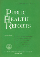 Public Health Reports  v 69 no 6  cover