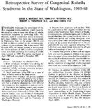 Retrospective survey of congenital rubella syndrome in the state of Washington 196368