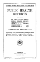 Public Health Reports  v 47 no 38  cover