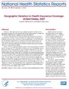 Geographic Variation in Health Insurance Coverage United States 2021