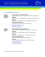 Screen for Life National Colorectal Cancer Action Campaign 2015 year end report