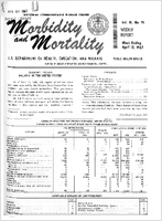 Morbidity and Mortality Weekly Report Vol 16 No 15 week ending April 15 1967