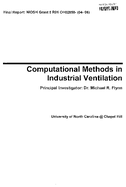 Computational Methods in Industrial Ventilation