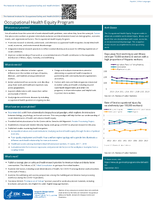 Occupational Health Equity Program 202209
