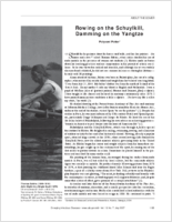 Rowing on the Schuylkill Damming on the Yangtze