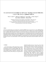 An Examination of Antecedents to Coal Miners Hearing Protection Behaviors A Test of the Theory of Planned Behavior manuscript