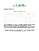 West Nile Virus activity 2002
