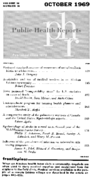 Public health reports  v 84 no 10  table of contents