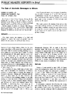 The sale of alcoholic beverages to minors