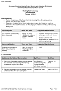 National Conversation on Public Health and Chemical Exposures Scientific Understanding Group Meeting No 3 Summary Teleconference February 9 2010 Final Document