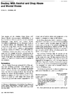 Dealing with alcohol and drug abuse and mental illness