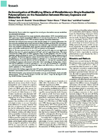 An Investigation of Modifying Effects of Metallothionein SingleNucleotide Polymorphisms on the Association between Mercury Exposure and Biomarker Levels