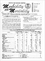 Morbidity and Mortality Weekly Report Vol 23 No 19 week ending May 11 1974