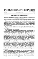 Public Health Reports  V 30 No 2 January 8 1915