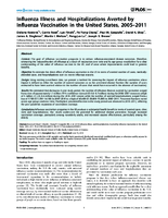 Influenza Illness and Hospitalizations Averted by Influenza Vaccination in the United States 20052011