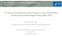 25 years of varicella vaccination program in the United States  health and economic impact during 19952019