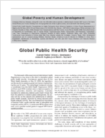 Global Public Health Security