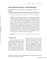 Tumor Necrosis Factor Alpha and Toxicology