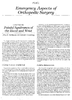 Painful Syndromes of the Hand and Wrist