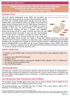 ZAMBIA BIOBEHAVIORAL SURVEY AND POPULATION SIZE ESTIMATION FOR FEMALE SEX WORKERS AND SEXUALLY EXPLOITED GIRLS 2023