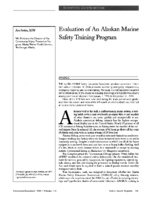 Evaluation of an Alaskan marine safety training program