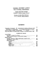 Public Health Reports  v 66 no 21  table of contents