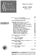 Public Health Rep v 72 no 7  table of contents
