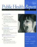 Public Health Reports  v 110 no 5  cover