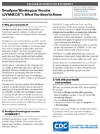 SmallpoxMonkeypox Vaccine JYNNEOS What You Need to Know 2025