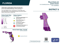 FL Congressional District 08 Stroke and Stroke Centers Map 119th Congress