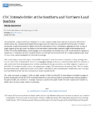 CDC extends order at the southern and northern land borders  media statement for immediate release Monday August 2 2021