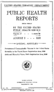 Public Health Reports  v 47 no 32  cover