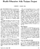 Health Education Aide Trainee Project