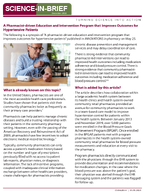A Pharmacistdriven Education and Intervention Program that Improves Outcomes for Hypertensive Patients