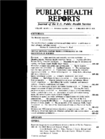 Public Health Rep  v 100 no 2  table of contents