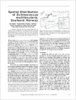 Spatial Distribution of Echinococcus multilocularis Svalbard Norway